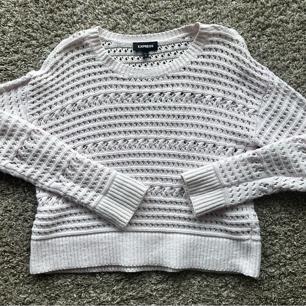 Express Women's Pink Sweater